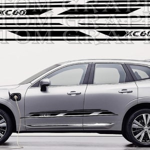 XC60 Side Stripe Decal Set: Sport Racing Design