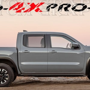 Nowy zestaw naklejek graficznych z górnym paskiem kompatybilny z Nissan Frontier Pro-4X