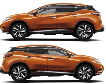 Nuevo kit de calcomanías gráficas con franja lateral superior compatible con Nissan Murano