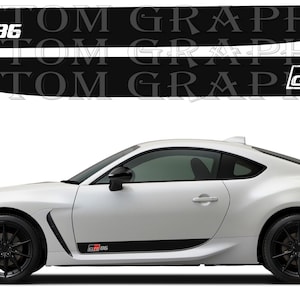 Nowy zestaw naklejek graficznych z górnym paskiem kompatybilny z Toyota GR 86