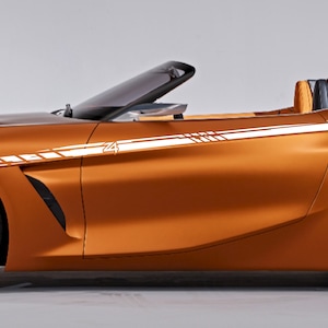 Nuovo kit di adesivi grafici per decalcomanie con strisce laterali superiori compatibile con bmw Z4