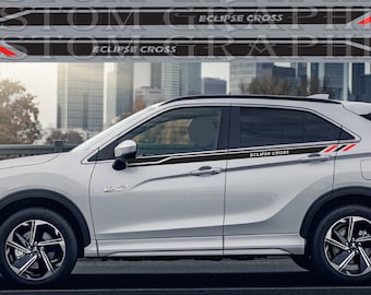 Mitsubishi Eclipse Cross 2022: Juego de calcomanías de franjas laterales de carreras