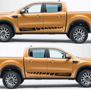 Nuovo kit di adesivi grafici per decalcomanie con strisce laterali superiori compatibile con Ford Ranger