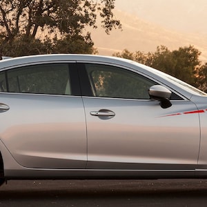 Nuovo kit di adesivi grafici per decalcomanie con strisce laterali superiori compatibile con Mazda 6