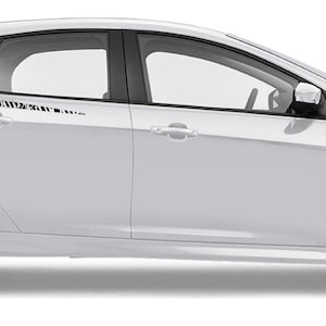 Nouveau kit d&#39;autocollants graphiques à rayures latérales supérieures compatibles avec Ford Focus ST RS