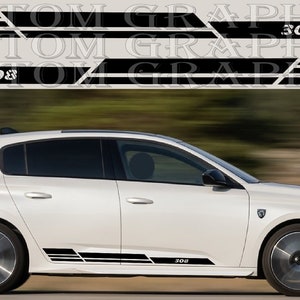 Side door vinyl decal sticker Compatible with Peugeot 308 SW 2022