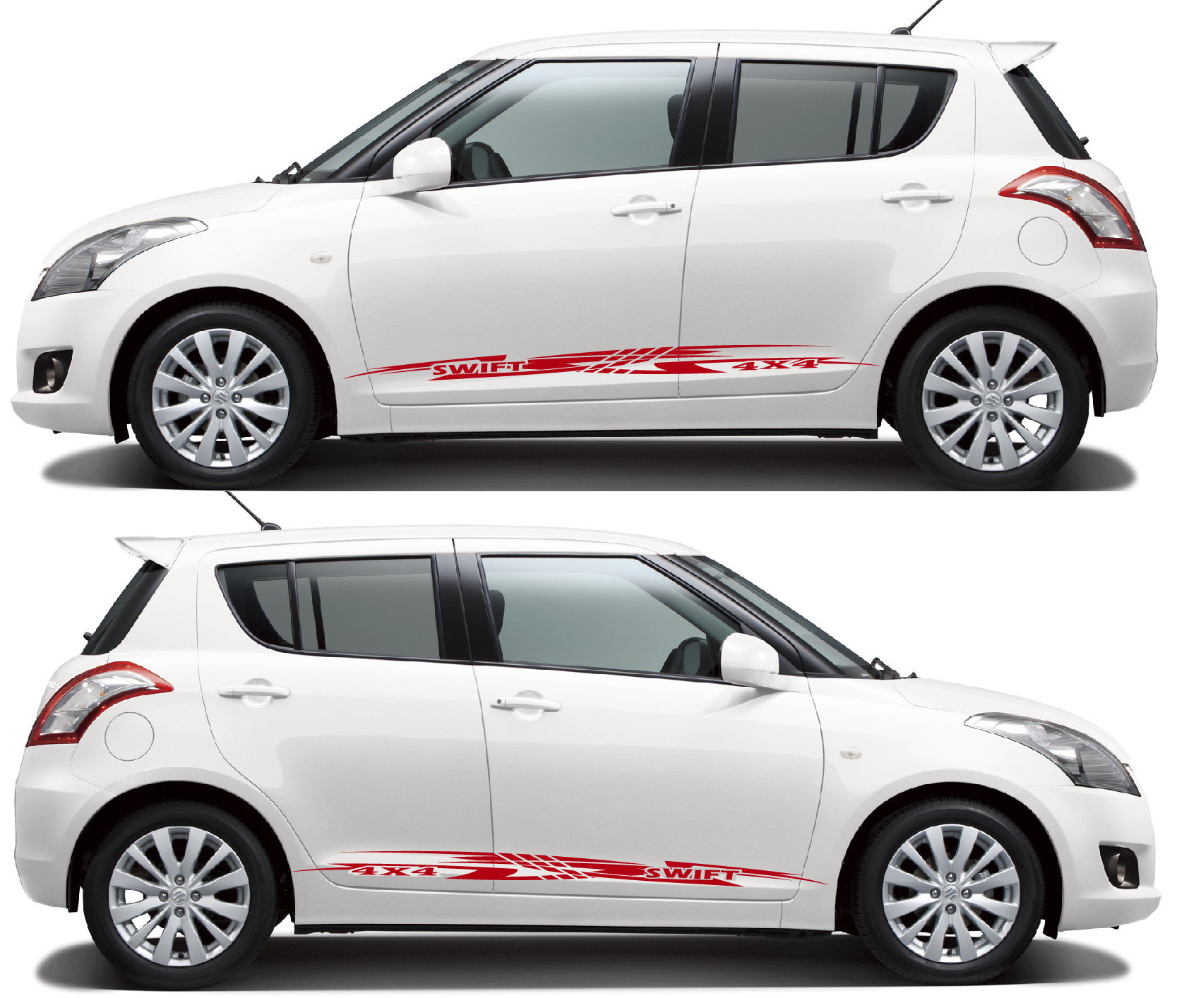 Autocollant Tuning Pour Suzuki Swift MK5 - Sticker "down-out Dub" Pré-découpé, Style Prespaziato - Neuf, Marque Ritrama