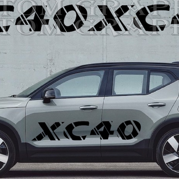 Xc40 Black Decals - Etsy UK