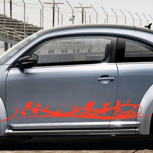 Nuovo kit di adesivi grafici per decalcomanie con strisce laterali superiori compatibile con vw beetle