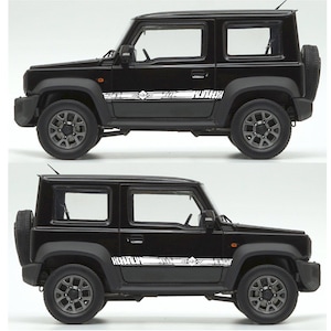 Nuovo kit di adesivi grafici per decalcomanie con strisce laterali superiori compatibile con Suzuki Jimny