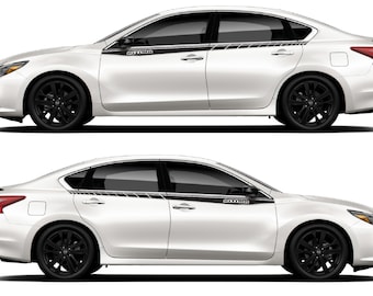 Nissan Altima Side Stripe Decal Kit: Custom Sport Design