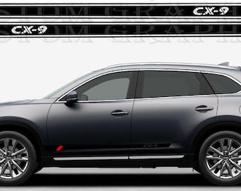 New Side Stripe Decal Graphic Sticker Kit Compatible with Mazda CX-9 2016-2023