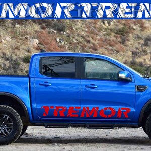 Nuovo kit di adesivi grafici per decalcomanie con strisce laterali superiori compatibile con Ford Ranger Tremor