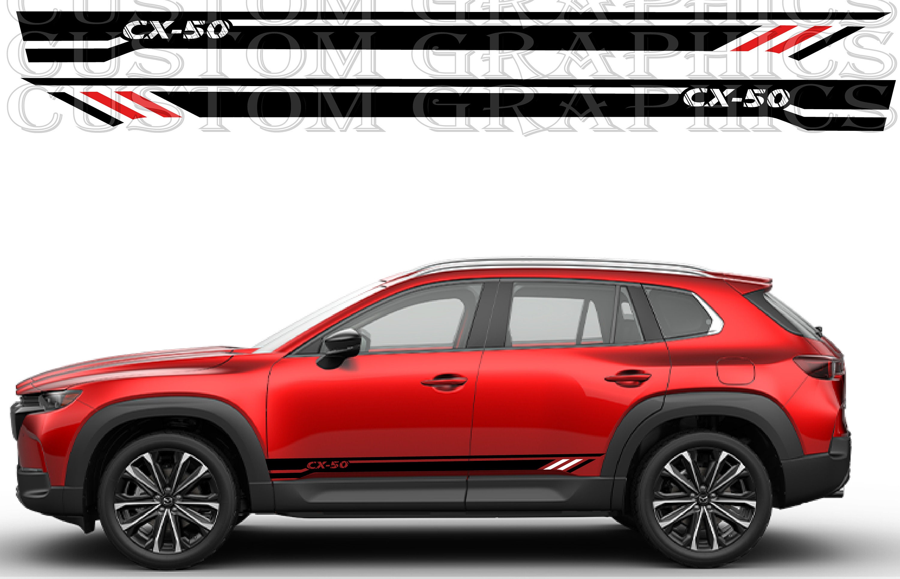 New Vinyl Decal Custom Stickers Graphic kit Compatible with Mazda CX-50 2023
