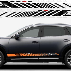 New Sport Sticker Decal Side Door Stripes Compatible with Mazda CX-9 2016-2023