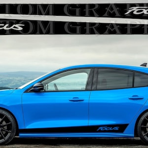Nowy zestaw naklejek graficznych z górnym paskiem kompatybilny z Ford Focus ST RS