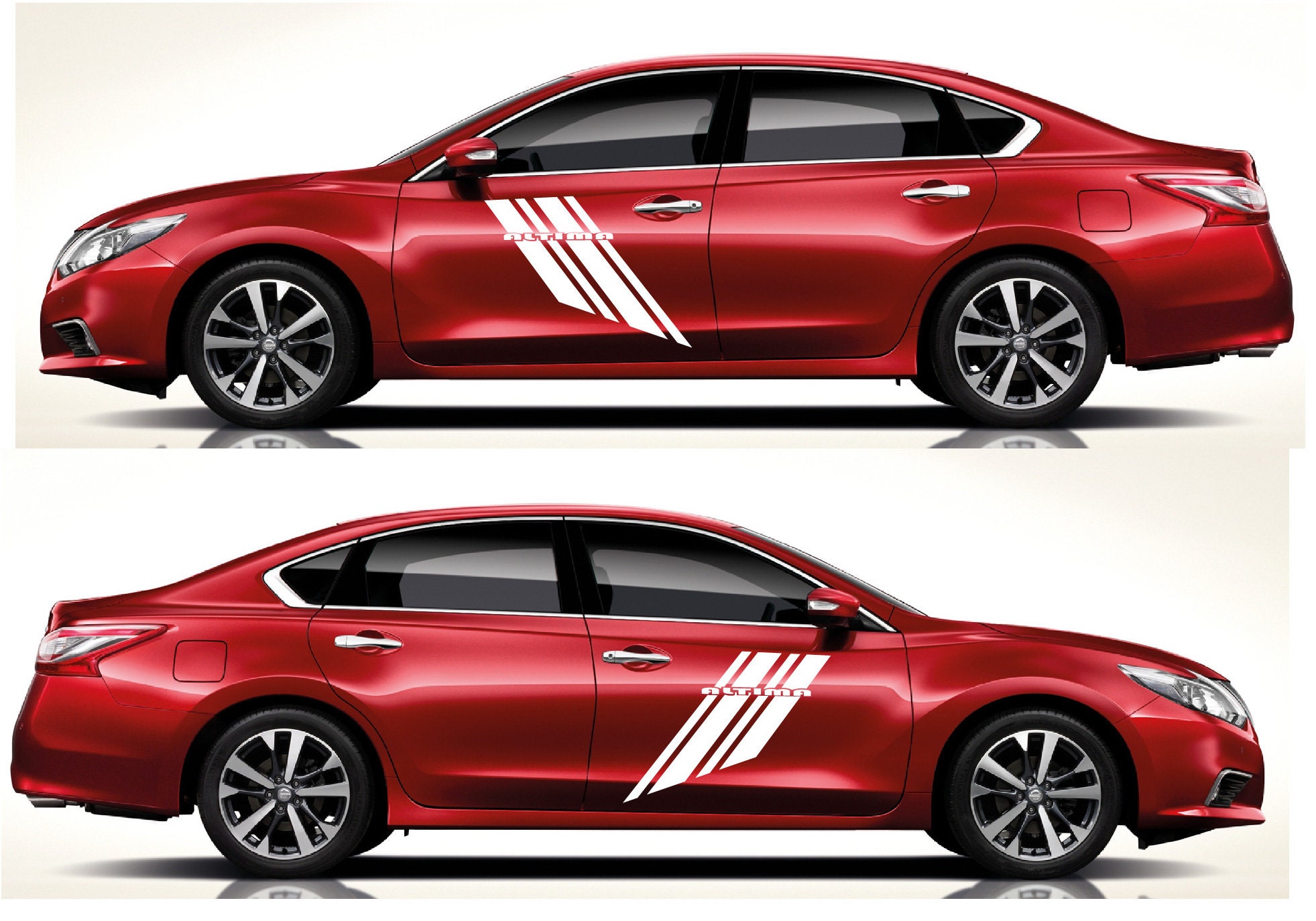 Custom Design Sport Sticker Decal Side Door Stripes Compatible With ...