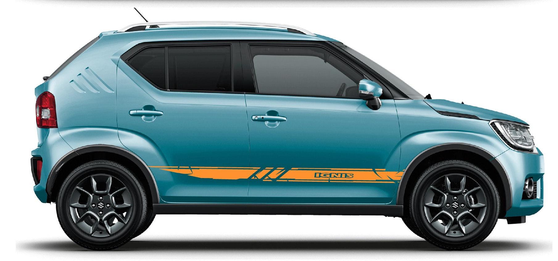 Set 4 Protezioni Battitacco In Acciaio Inox Per Suzuki Ignis II 2020-2024 - Adesivi Styling Per Porte Auto