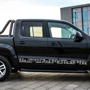 Nuovo kit di adesivi grafici per decalcomanie con strisce laterali superiori compatibile con Amarok