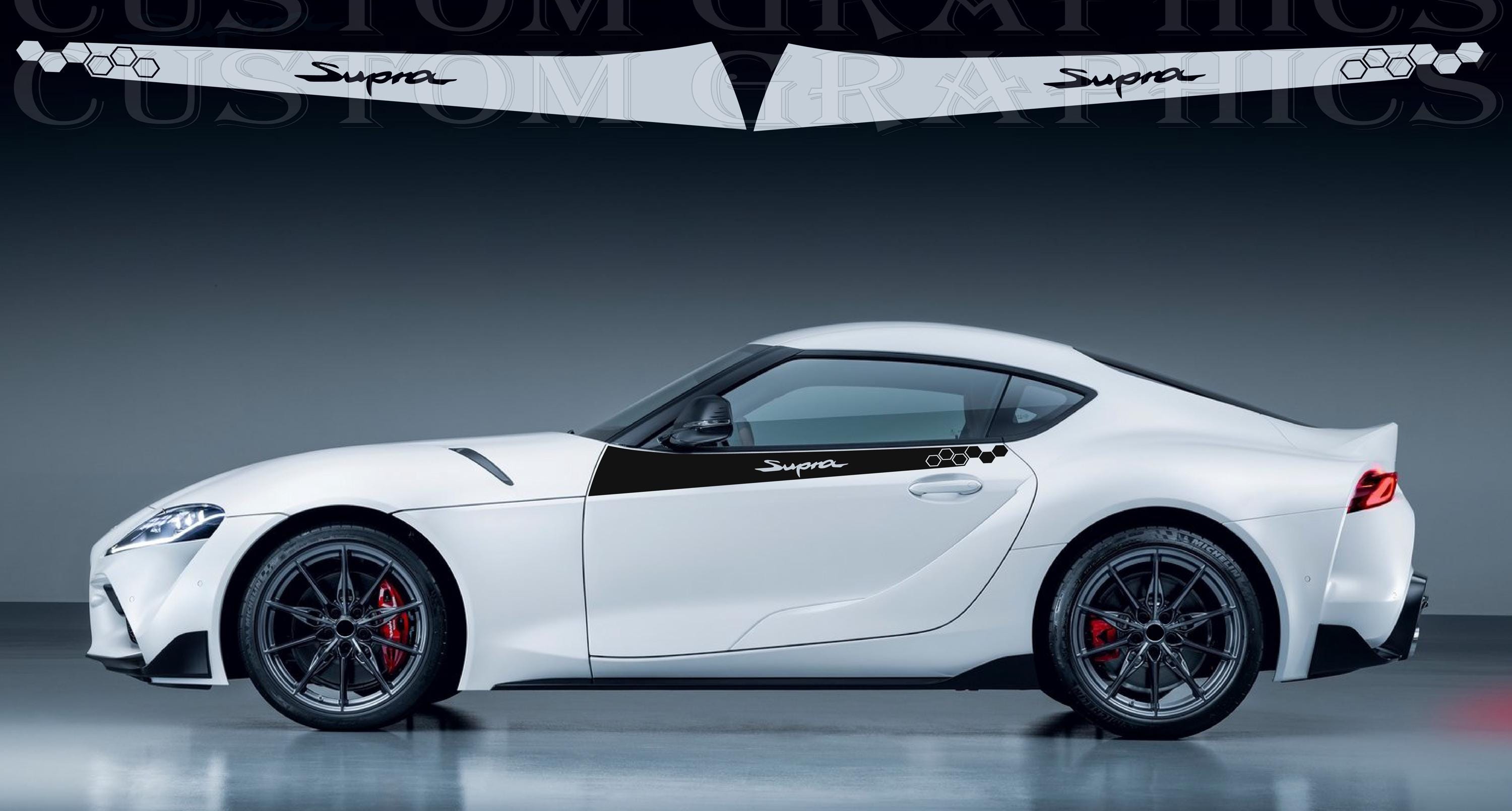 Side door vinyl decal sticker Compatible with Toyota Supra GR 2024