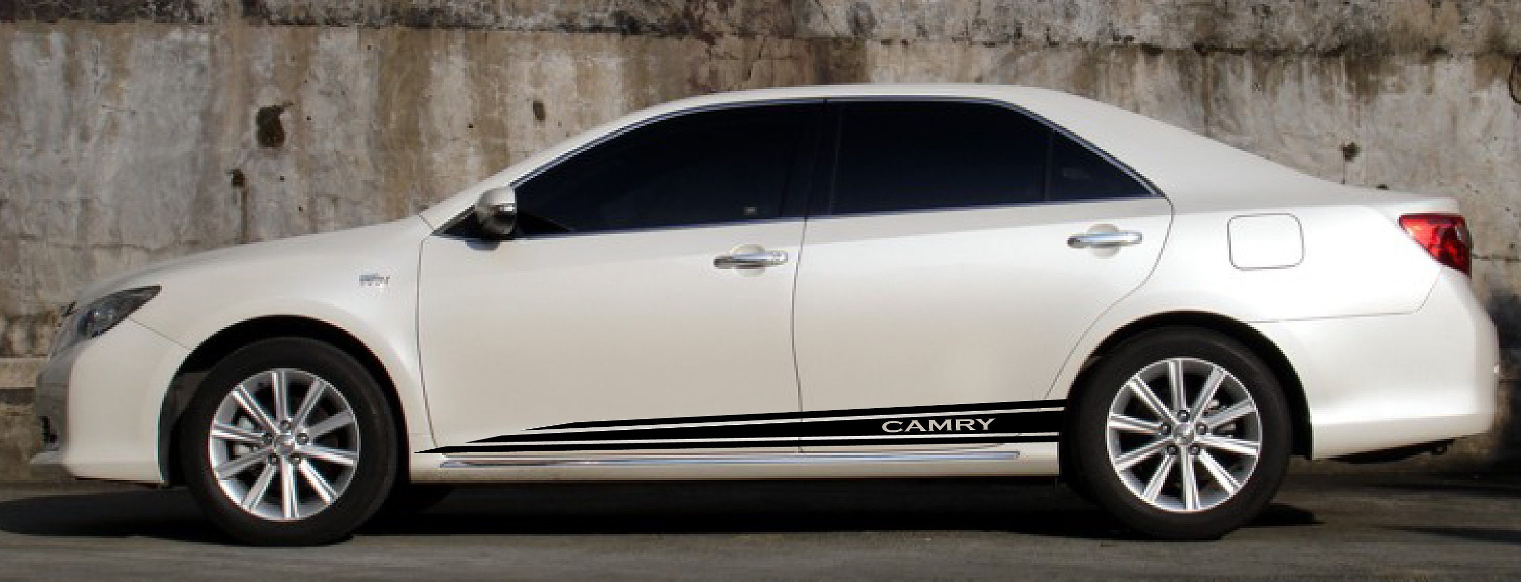 New 2x body decals side stripe sticker logo graphics vinyl high quality Compatible with Camry