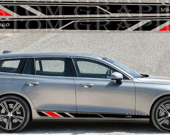 Side door vinyl decal sticker Compatible with V60 2019