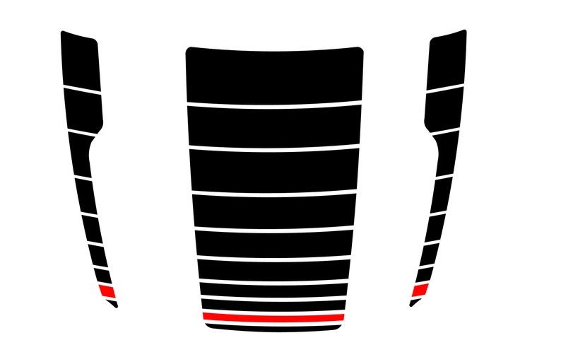 2 Color Exclusive Sport Hood Decals Graphics Sticker Kit Compatible