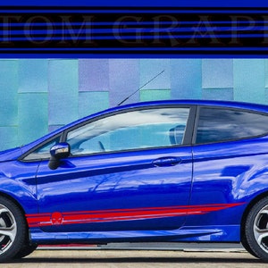Stripe Decal Graphic stickers Kit high quality Compatible with Fiesta