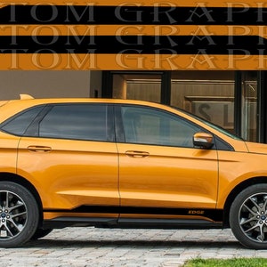 Nuovo kit di adesivi grafici per decalcomanie con strisce laterali superiori compatibile con Ford Edge