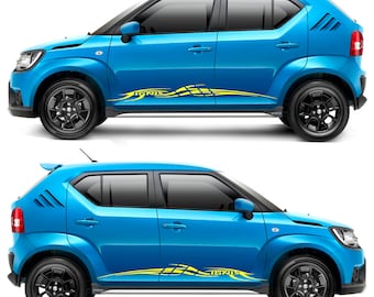 Side door vinyl decal sticker high quality high quality Compatible with Suzuki Ignis