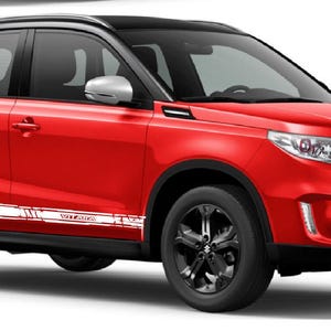 Nuovo kit di adesivi grafici per decalcomanie con strisce laterali superiori compatibile con Suzuki Vintara