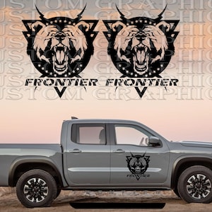 Nowy zestaw naklejek graficznych z górnym paskiem kompatybilny z Nissan Frontier Pro-4X