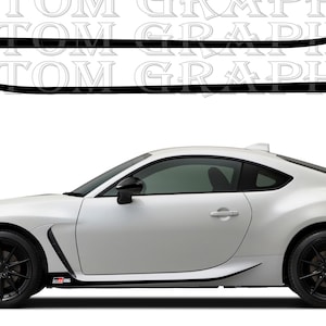 Nuovo kit di adesivi grafici per decalcomanie con strisce laterali superiori compatibile con Toyota GR 86