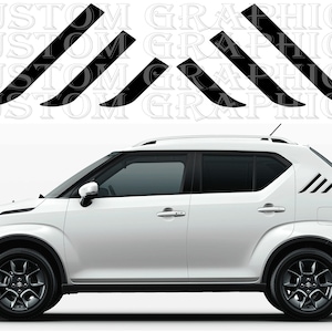 Nuovo kit di adesivi grafici per decalcomanie con strisce laterali superiori compatibile con Suzuki Ignis