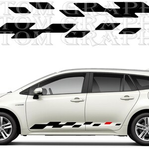 Nowy zestaw naklejek graficznych z górnym paskiem kompatybilny z Suzuki Swace