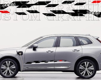 Exclusive Side Stripe Decal Graphic Sticker Kit Compatible With XC60 2022 