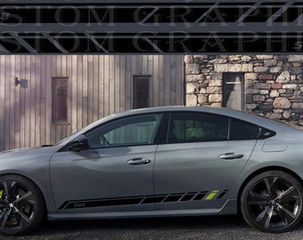 Peugeot 508 SW PSE Side Stripe Decal Kit: Sport Design Vinyl Sticker