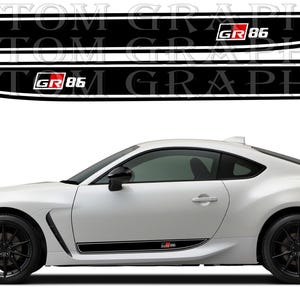 Nowy zestaw naklejek graficznych z górnym paskiem kompatybilny z Toyota GR 86