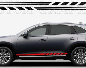 Neues Top Side Stripe Decal Graphic Sticker Kit Kompatibel mit Mazda CX-9