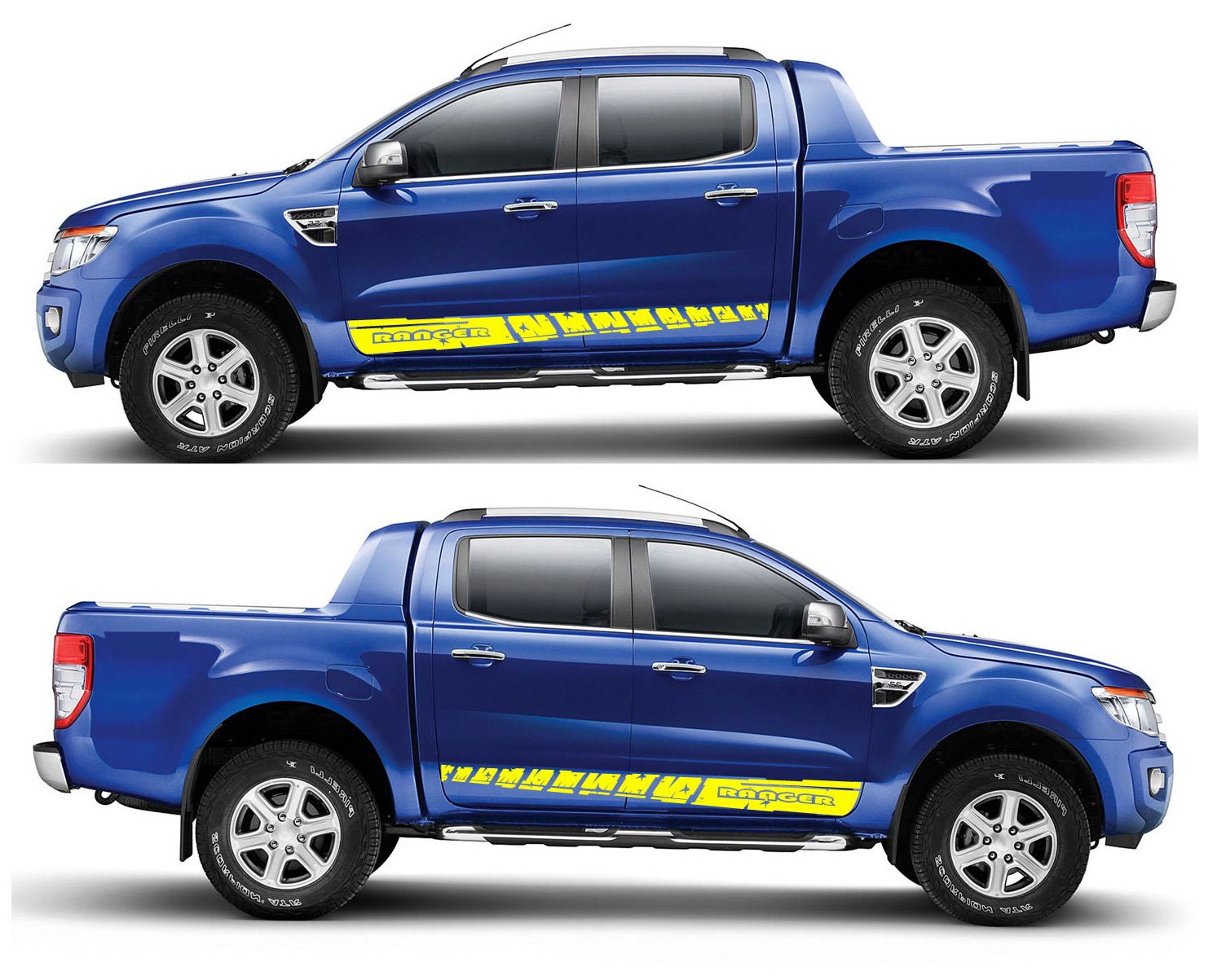 Ford Ranger Strp Side Pair of Sport Side Stripes Decal Sticker Vinyl Compatible With Ford ...