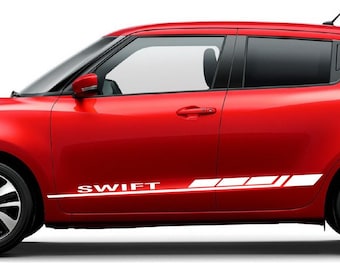 Suzuki Swift Side Stripe Decals - Sport Design Vinyl Graphics