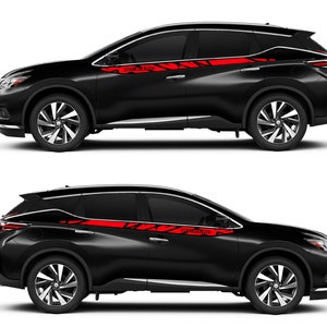 Set of Racing Side Stripes Decal Sticker Graphic high quality Compatible with Nissan Murano