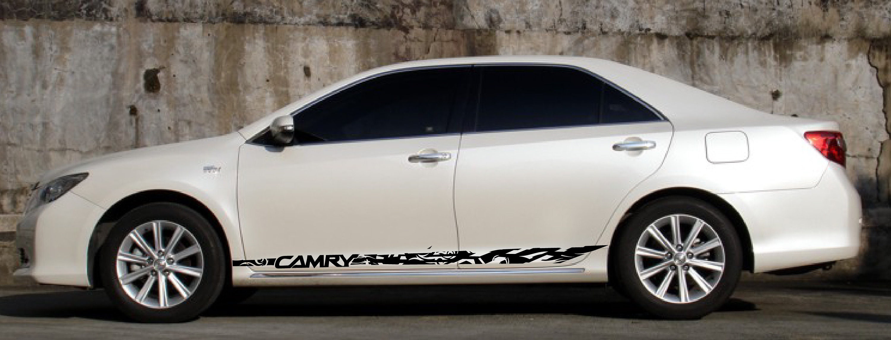 2x Decal Graphic Sticker Door Sport Stripe Kit Compatible with Camry