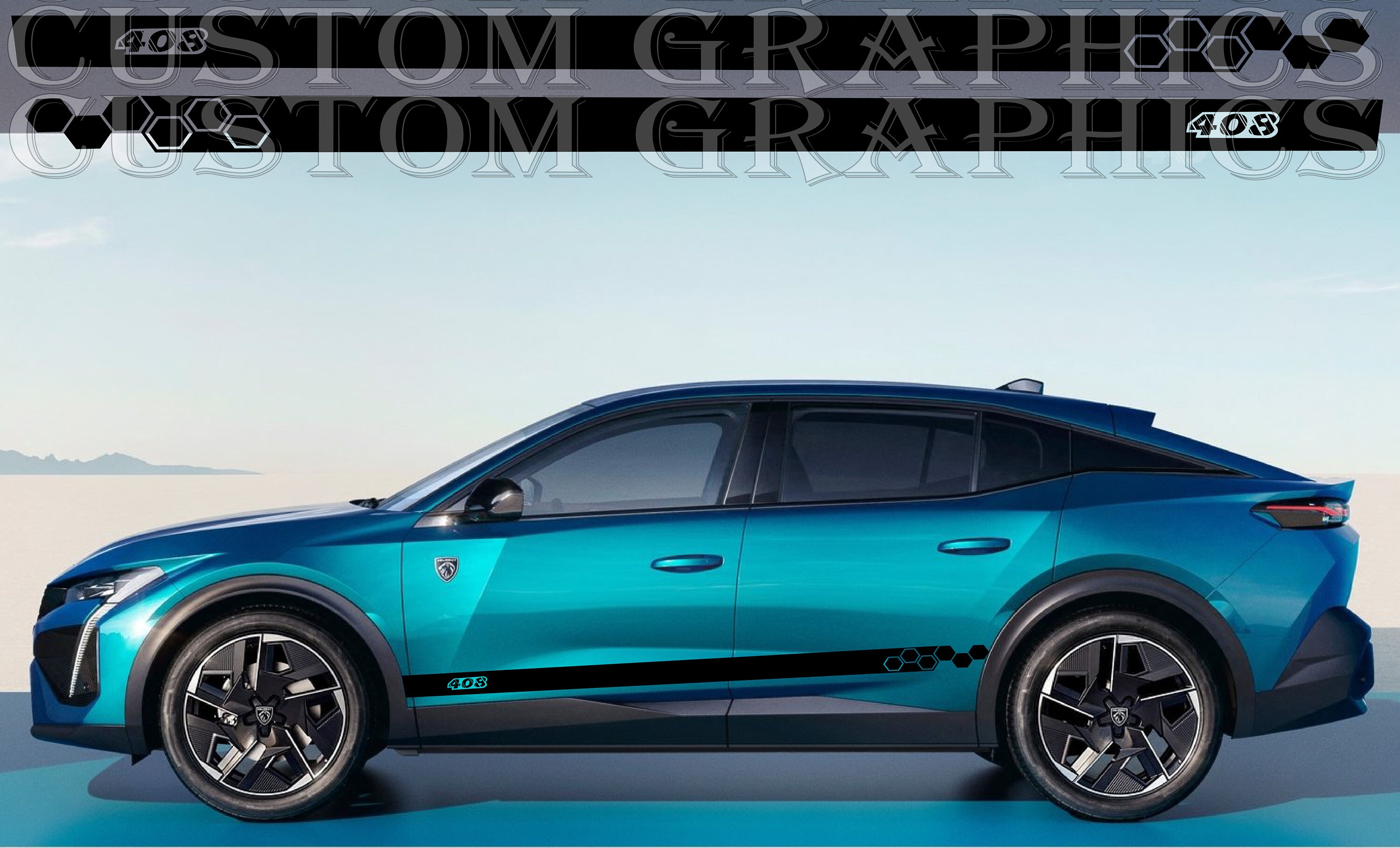 Stripe Decal Graphic Stickers Kit Compatible With Peugeot 408 - Etsy