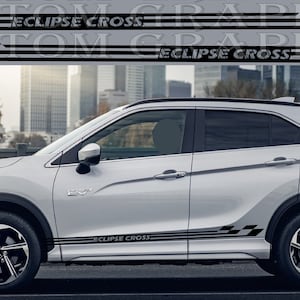 Sport Sticker Decal Side Door Stripes Compatible with Mitsubishi Eclipse Cross 2022
