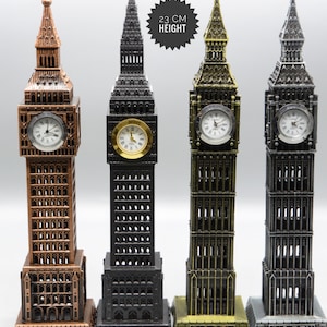 Vintage Big Ben Clock Tower Replica with Functional Clock - London Souvenir Home Decor