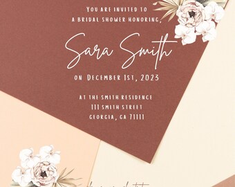 Boho Bridal Shower Invitation