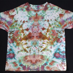 Trippy Drippings Tie Dye, Adult XL Ice Dye T Shirt.
