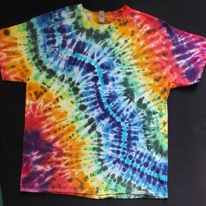 Lightening Ice Dye, Adult XL Tie Dye Shirt.