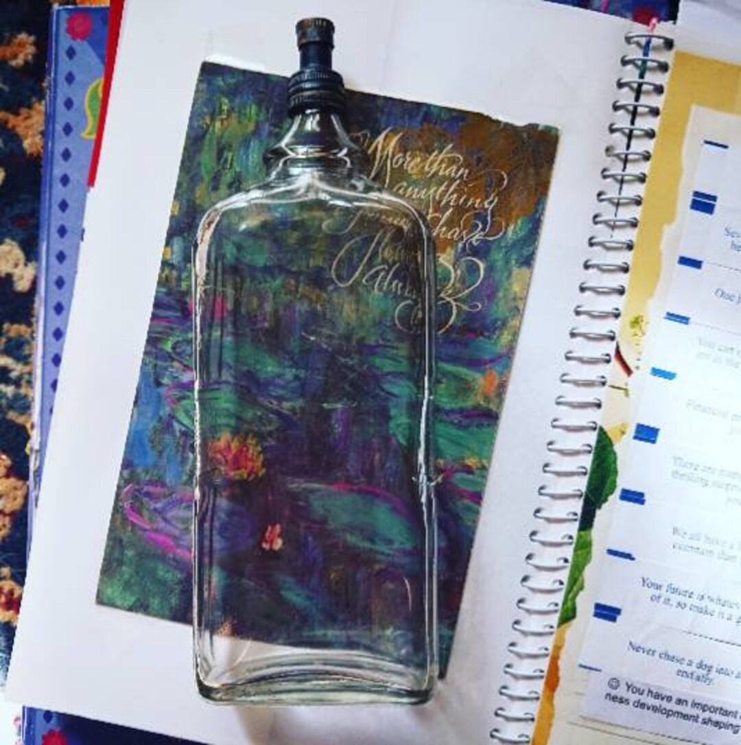 Antique Aftershave Glass Bottle Etsy